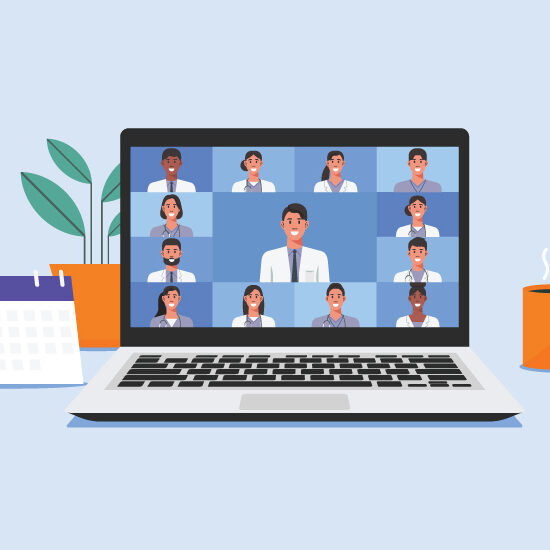 Healthcare consultants using a project management software to handle staffing