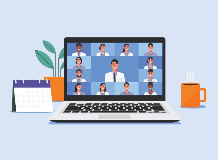 Healthcare consultants using a project management software to handle staffing